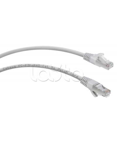 Патч-корд FTP, категория 5e, 0.5 м, экранированный, серый Cabeus PC-FTP-RJ45-Cat.5e-0.5m в Уссурийске Патчкорды (медные) Pintop.ru