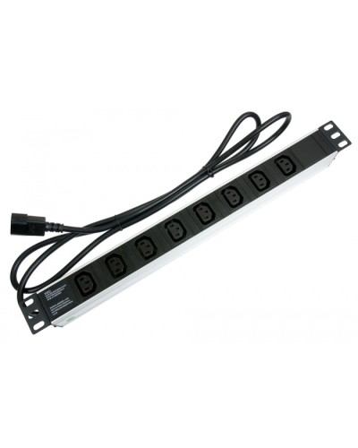 Блок на 8 розеток IEC 320 горизонтальный для 19 шкафов Cabeus (PDU-8I-2IEC) в Уссурийске Блоки розеток Pintop.ru