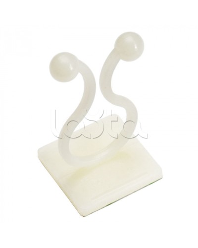 Самоклеящийся кабельный зажим (100 шт) Cabeus TTB-15 в Уссурийске Аксессуары для кабель-канала Pintop.ru