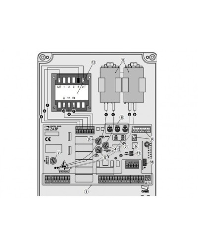 Блок управления для приводов распашных ворот Came 002ZA3P в Уссурийске Автоматизация ворот Pintop.ru