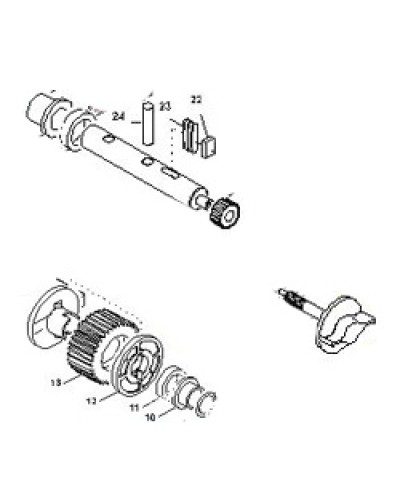 Выходной вал BX-E, BX-E241 Came 119RIBX015 в Уссурийске Запчасти для шлагбаумов и автоматики Pintop.ru