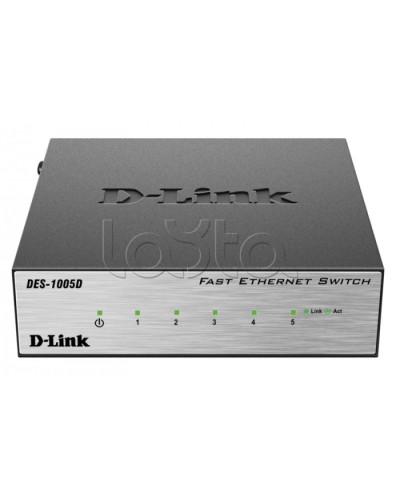 Коммутатор 5-портовый D-Link DES-1005D/O2B в Уссурийске Коммутаторы Pintop.ru