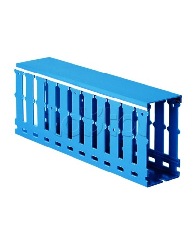 Короб перфорированный, синий RL12 40x40 DKC 00283RL в Уссурийске Кабельные лотки Pintop.ru