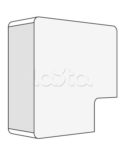 Угол плоский для миниканалов TMC AMP 50x20 DKC 00654 в Уссурийске Аксессуары для кабель-канала Pintop.ru