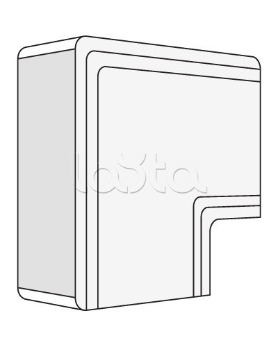 Угол плоский NPAN 80x40 мм DKC 01740 в Уссурийске Аксессуары для кабель-канала Pintop.ru