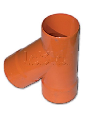 Тройник для двустенных труб одного диаметра ф63мм, 45°, полипропилен DKC 019063 в Уссурийске Повороты, муфты, тройники Pintop.ru