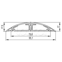 Кабель-канал 75x17 напольный CSP-F DKC 01331