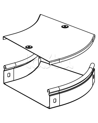 Угол CPO 45 горизонтальный 45° 100х50 DKC 36062 в Уссурийске Аксессуары для лотков Pintop.ru