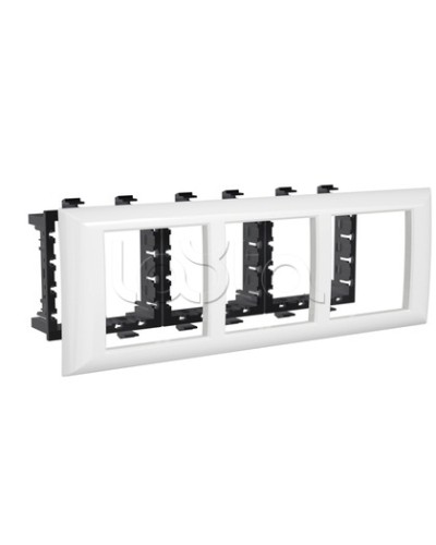 Рамка-суппорт Avanti белый для In-liner Front, 6 мод. DKC 4400916 в Уссурийске Аксессуары для лотков Pintop.ru