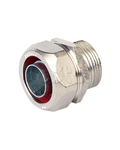 Муфта металлорукав-коробка, ф10мм, IP40/IP44/IP66/IP67, М16х1,5 наружная резьба DKC (6014-1016) в Уссурийске Повороты, муфты, тройники Pintop.ru