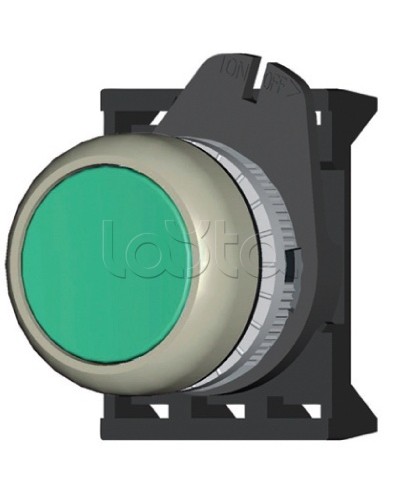 Кнопка плоская прозрачная с фиксацией, зеленая DKC ABDLM2 в Уссурийске Аксессуары для стоек и шкафов Pintop.ru