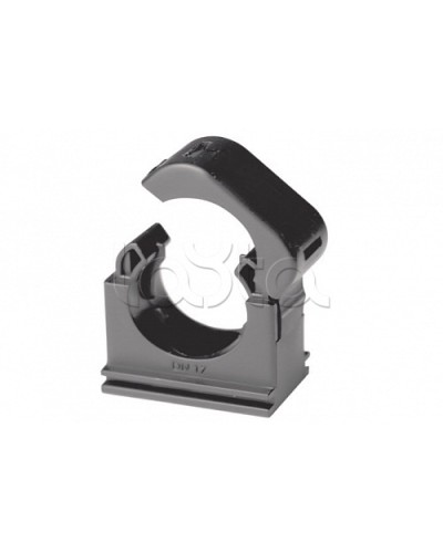 Держатель с крышкой DN 12 мм, полиамид, цвет чёрный DKC (PASW12N) в Уссурийске Держатели, клипсы, скобы Pintop.ru