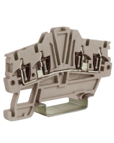 Зажим 1,5 кв.мм серый 2 ввод/2 вывода DKC ZHM420GR в Уссурийске Держатели, клипсы, скобы Pintop.ru