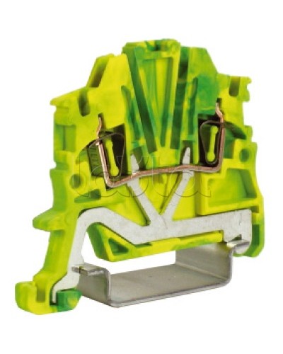 Зажим для заземления, 1,5 кв.мм желто-зеленый DKC ZHT400 в Уссурийске Держатели, клипсы, скобы Pintop.ru