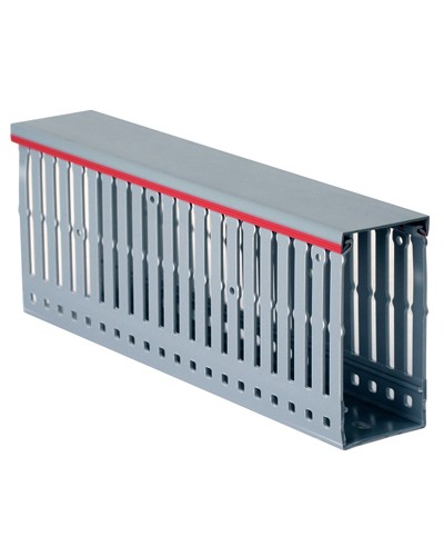 Короб перфорированный, серый RL12 40x40 мм DKC 00134RL в Уссурийске Кабельные лотки Pintop.ru