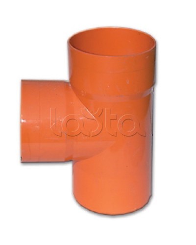 Тройник для двустенных труб, 90 град., полипропилен,д.200 мм DKC (020200) в Уссурийске Повороты, муфты, тройники Pintop.ru