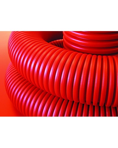 Труба гофрированная двустенная ПНД 50 мм для кабельной канализации с зондом DKC 121950 (100 м) в Уссурийске Труба гофрированная Pintop.ru