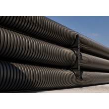 Двустенная труба ПНД гибкая для открытой прокладки д.40мм, SN23, 450Н, УФ, с протяжкой DKC 151940100