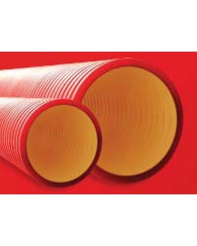 Труба гофрированная двустенная ПНД 110 мм для кабельной канализации без протяжки DKC 160911 (6 м) в Уссурийске Труба гофрированная Pintop.ru