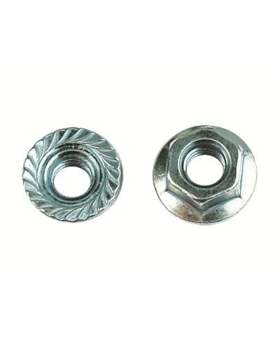 Гайка с насечкой, препятствующей откручиванию М5 (200 шт/уп) DKC (CM100500) в Уссурийске Крепеж Pintop.ru