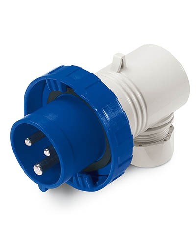 Вилка кабельная угловая IP67 16А 2P+E 230В DKC DIS2261633 в Уссурийске Аксессуары для стоек и шкафов Pintop.ru