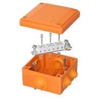 Коробка пластиковая FS с кабельными вводами и клеммниками, IP55,100х100х50мм, 6р, 4мм.квDKC (FSB11604)