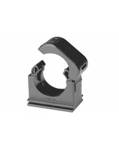 Держатель с крышкой DN 10 мм, полиамид, цвет чёрный DKC PASW10N в Уссурийске Держатели, клипсы, скобы Pintop.ru