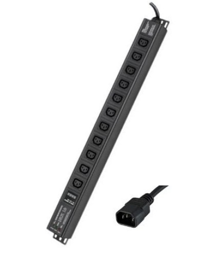 Блок распределения питания вертикальный для 19 шкафов DKC R5VIEC11CDOP в Уссурийске Блоки розеток Pintop.ru