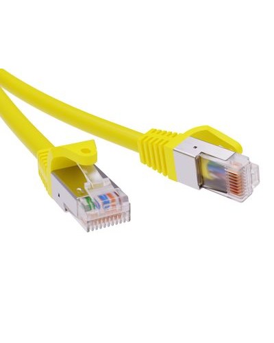 Патч-корд экранированный CAT6 F/UTP 4х2, LSZH, желтый, 7м DKC RN6FU4570YL в Уссурийске Патчкорды (медные) Pintop.ru