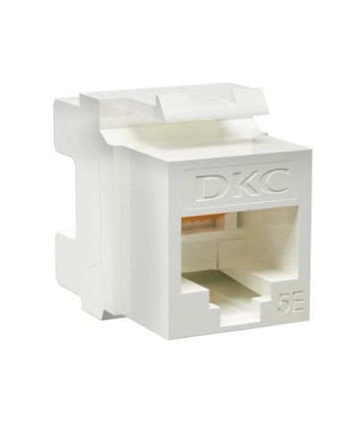 Модуль Keystone RJ45 CAT5E неэкранированный, 180 градусов, белый (форм-фактор A10) DKC RNK5EU180WH в Уссурийске Модули Keystone Pintop.ru