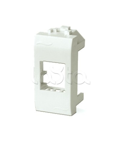 Адаптер для информационных разъемов Keystone, 1мод, белый ДКС 76607B в Уссурийске Распределительные коробки Pintop.ru