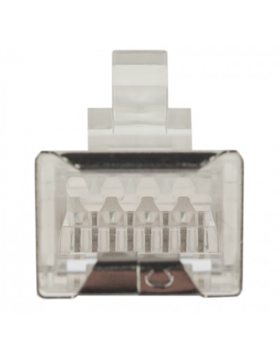 Коннектор (вилка) FTP кат.6 8P8C универсальная, 15U, 3 зубца, упак 100 шт Datarex DR-3005 в Уссурийске Коннекторы Pintop.ru