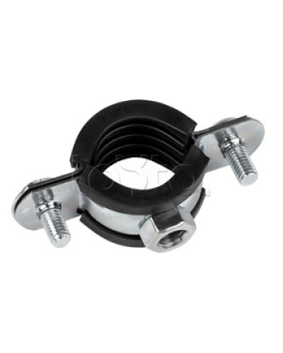 Хомут стальной 1 1/2 (47-52 мм), с уплотнителем EKF (hsu1112) в Уссурийске Крепежные изделия Pintop.ru