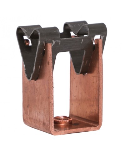 Держатель токоотвода металлический 35мм, L=20мм, Ni/Сu EKF PROxima (lp-d2115-20-cu) в Уссурийске Электротехническое оборудование Pintop.ru