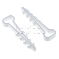 Дюбель-хомут (6х12 мм) для плоского кабеля белый (100 шт.) EKF PROxima (plc-cd1-6x12w)