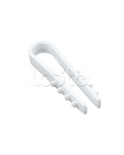 Дюбель-хомут для круглого кабеля (5-10мм) белый (50шт.) EKF PROxima (plc-ncs50-5x10w) в Уссурийске Крепеж: Дюбели, шурупы, саморезы Pintop.ru