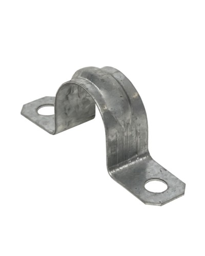 Скоба металлическая двухлапковая d21-22 мм (10 шт) EKF PROxima (sm-2-21-22-r) в Уссурийске Держатели, клипсы, скобы Pintop.ru