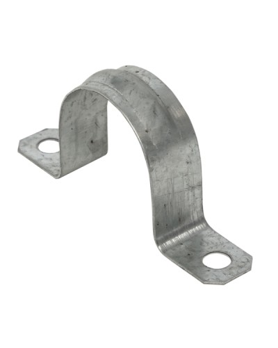 Скоба металлическая двухлапковая d31-32 мм (10 шт) EKF PROxima (sm-2-31-32-r) в Уссурийске Держатели, клипсы, скобы Pintop.ru