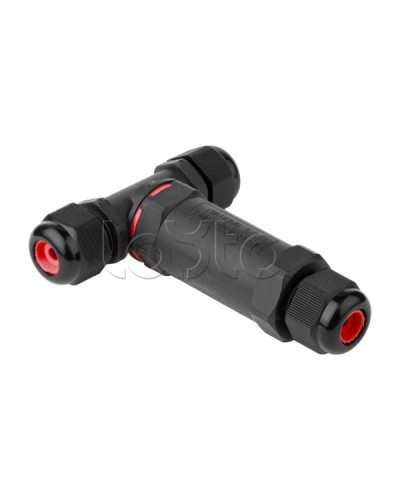 Кабельный коннектор Т-образный (клеммник 3PIN) IP68 FreeTools EKF (plc-uac-cb3T) в Уссурийске Коннекторы Pintop.ru