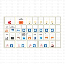 Комплект модульных наклеек малый (110х200) EKF PROxima (mn-1-1)