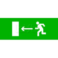 Пиктограмма "Направление налево" 320х120мм (для EXIT, SAFEWAY-40) EKF (pkal-01-03)