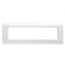 Рамка горизонтальная французский стандарт 8 модулей 45 × 22,5 мм, белый Eurolan (16M-00-28WT)