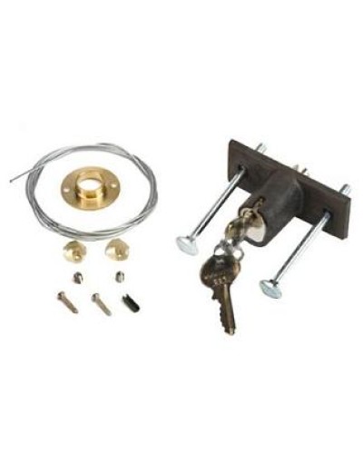 Замок дистанционной разблокировки потолочного привода с ключом №1 Faac 424591001 в Уссурийске Запчасти для шлагбаумов и автоматики Pintop.ru