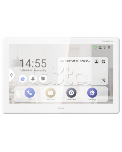 Видеодомофон Hikvision DS-KH9510-WTE1(B) в Уссурийске Абонентские IP устройства Pintop.ru