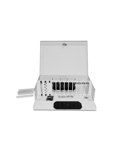 Бокс оптический Hyperline FO-WBX-12xSLT-W140H42-96UN-GY в Уссурийске Кросс оптический Pintop.ru