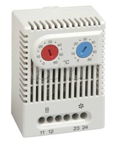 Термостат универсальный (сдвоенный) с нормально-замкнутыми (NC) и нормально-разомкнутыми (NO) контактами Hyperline KL-TRS-UVL-060 в Уссурийске Электротехническое оборудование Pintop.ru