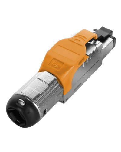 Разъем полевой оконцовки RJ-45 Hyperline (PLUE-8P8C-S-C6A-SH-OR) в Уссурийске Коннекторы Pintop.ru