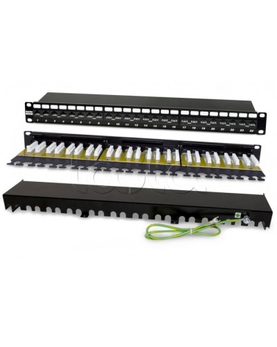 Патч-панель Hyperline PP2-19-24-8P8C-C6A-110D в Уссурийске Патч панель Pintop.ru