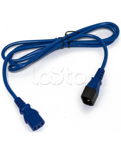 Кабель питания монитор-компьютер Hyperline PWC-IEC13-IEC14-3.0-BL в Уссурийске Патч-корды и пигтейлы Pintop.ru