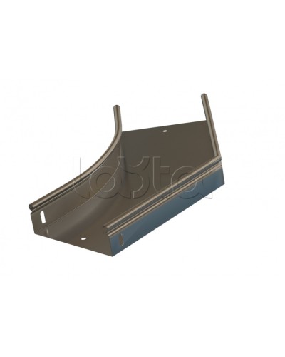 Угол 45° горизонтальный плавный Hyperline RST-AHS45-100-50-0,8-R100-SZ в Уссурийске Аксессуары для лотков Pintop.ru